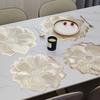 1Pcs Lotus-Shaped Heat-Resistant And Washable Flower Placemat Decorative Heat Table Pad Coasters
