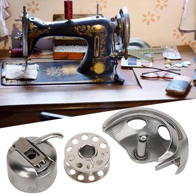 Eski Tip Ev Dikiş Makinesi İçin Makara, Makara Kılıfı ve Kancası Seti