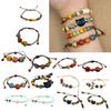 Big Eye Cat Bracelets for Women Men Sweet Cool Heart Ceramic Beaded Bracelet Adjustable Braided Rope Aesthetic Party Jewelry