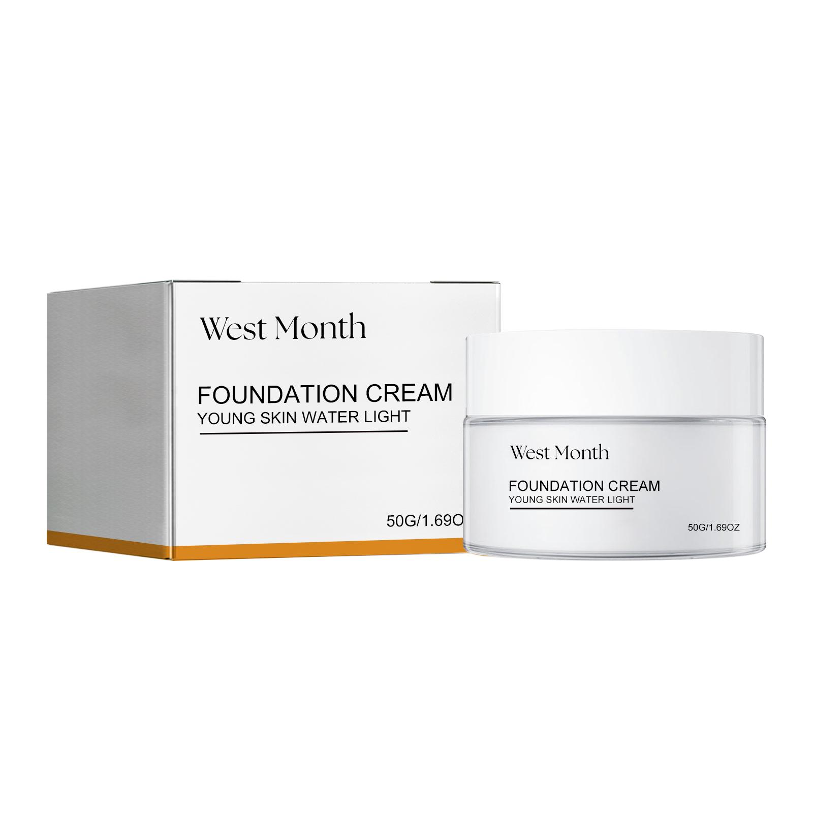 West Month Moisturizing Concealer Cream, Naturally Adheres, Non-Greasy, Brightens Skin Tone, Concealer and Moisturizing Cream
