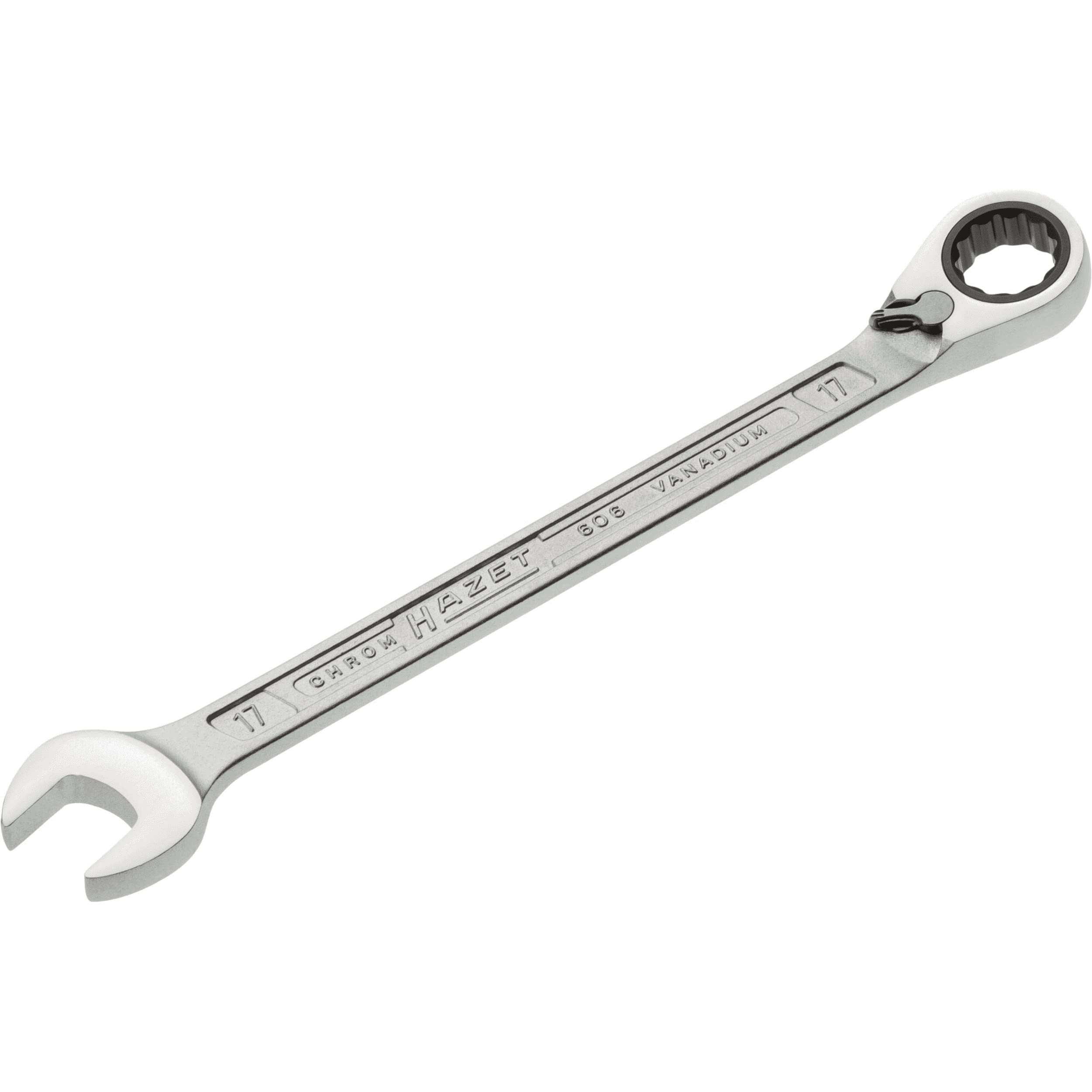 

HAZET 606-17 Reversible Ratchet Wrench, 17mm (Officially Imported from Japan)