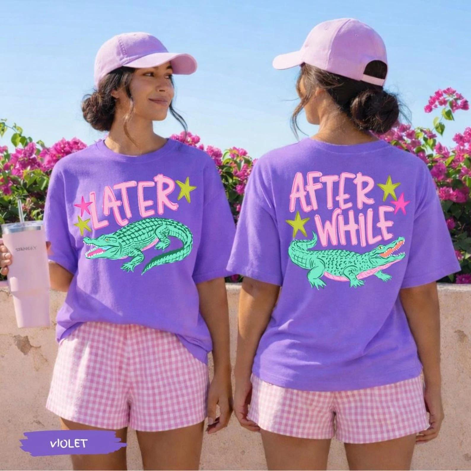 Later Gator Alligator Summer Comfort Colors® Shirt | After A While Crocodile Sum L