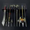Retro Chinese Cosplay Fake Sword, Mini Katana Weapon, Decoration Swords Prop, Metal Miniature Toy Knifes