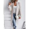 Plus Size Mid-Length Knit Cardigan D79853