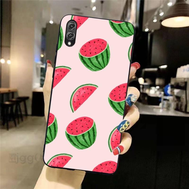 Wassermelone Sommer Obst Telefon Fall Für Honor 70 50 20 7S X9 X8 X7 Magie 4 3 Pro Weiche Schwarz telefon Abdeckung