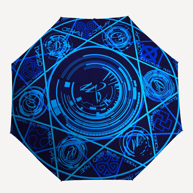 Magic Circle, Festival Logo themed, Eight ribbed, Self folding Umbrella Is Suitable for Everyday Outdoor Use and Is An Ideal Gift for Friend