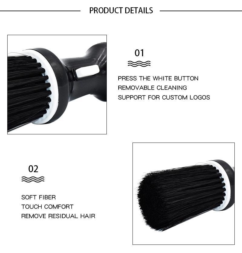 Soft Hair Brush Neck Face Duster Hairdressing Hair Cutting Broken Hair Cleaning Brush for Barber Salon Hairdressing Styling Tool