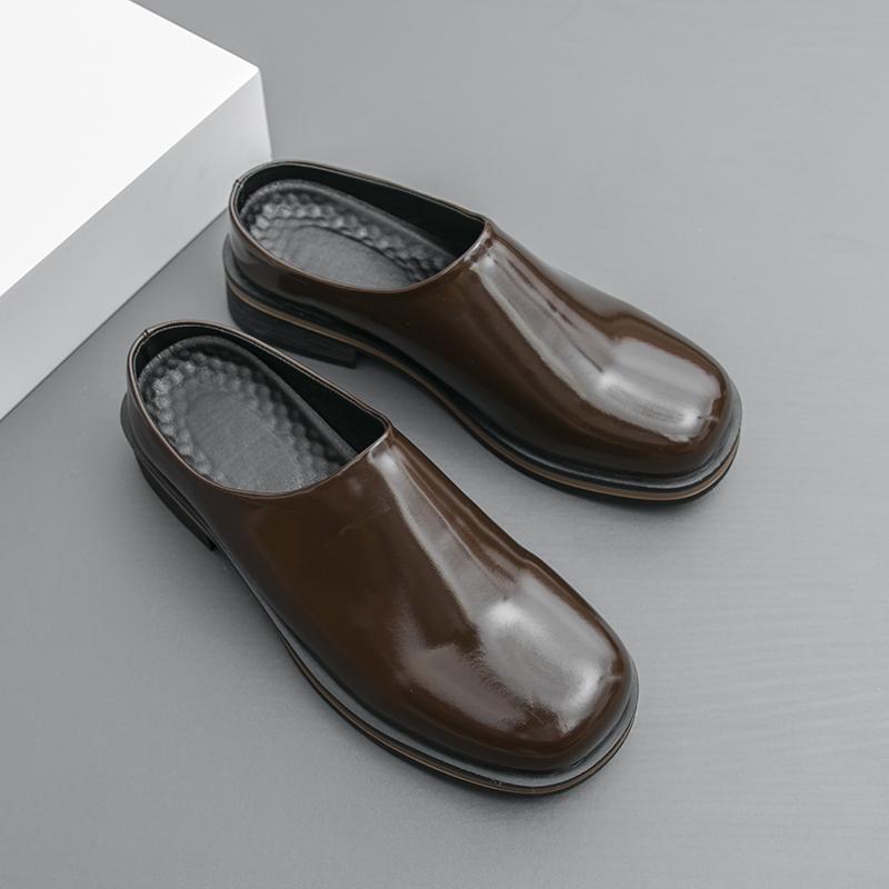 

Кожаная обувь для мужчин Лоферы с кисточками Повседневные кроссовки Для бизнеса Свадебная Большой размер Роскошный дизайн Обувь Высокое качество 46 коричневый