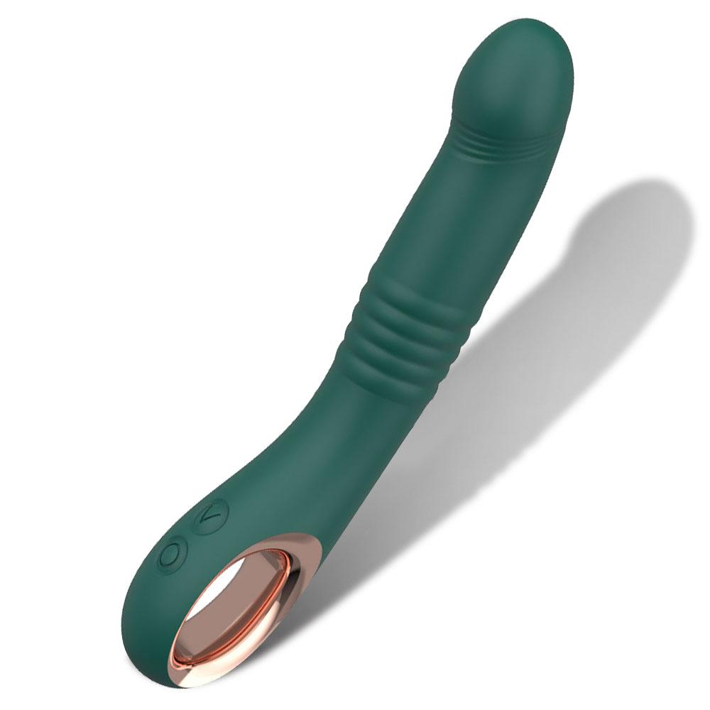 Vibrating Dildo AV Stick Telescopic Push Massage Vibrator Silicone Material Dildo Massage Female Masturbation Sex Toys, 10 Mode Adult Toys For Couples