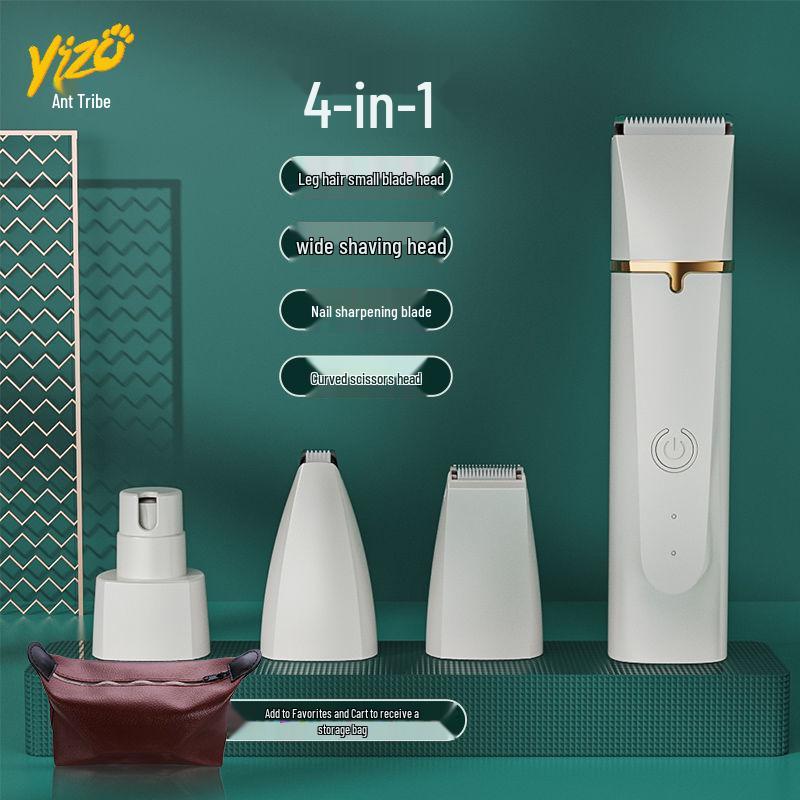 Silent Electric Pet Hair Trimmer for Paws and Pads