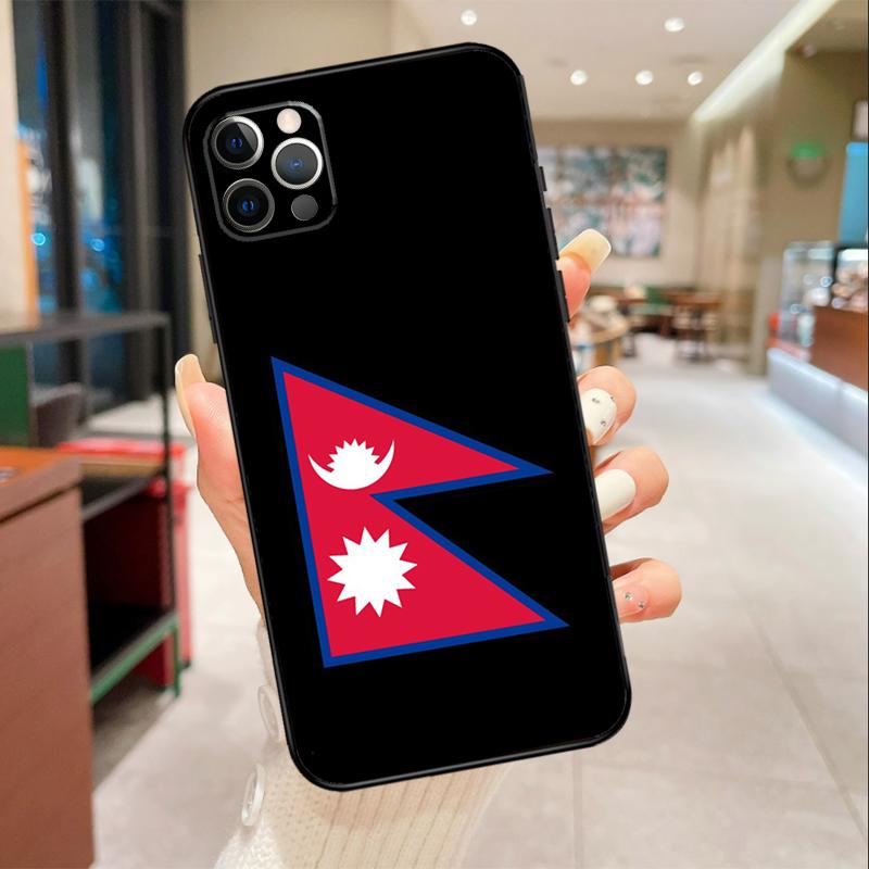 Nepal Flag Phone Case For iPhone 17 16 15 14 13 12 11 Pro Max mini 16 Plus 16e 17 Air Protective Cover