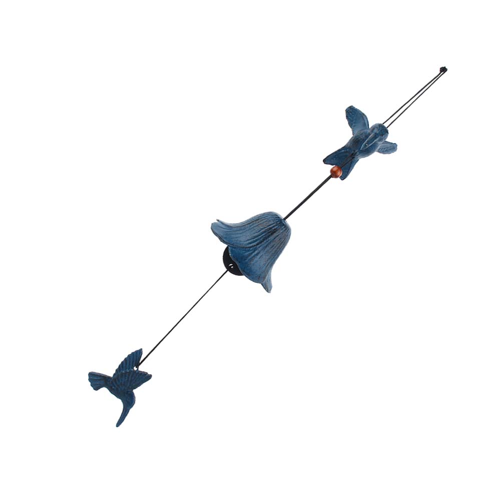 

Metal Bird Shaped Hanging Wind Chime Home Garden Backyard Decoration Ornament (Green) зелёный