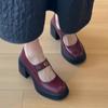 Fashion High Heels Mary Jance Women Shoes Chunky Fashion Dress Shoes Elegant Woman Pumps 2025 Summer Luxury Party Sandalias De Mujer