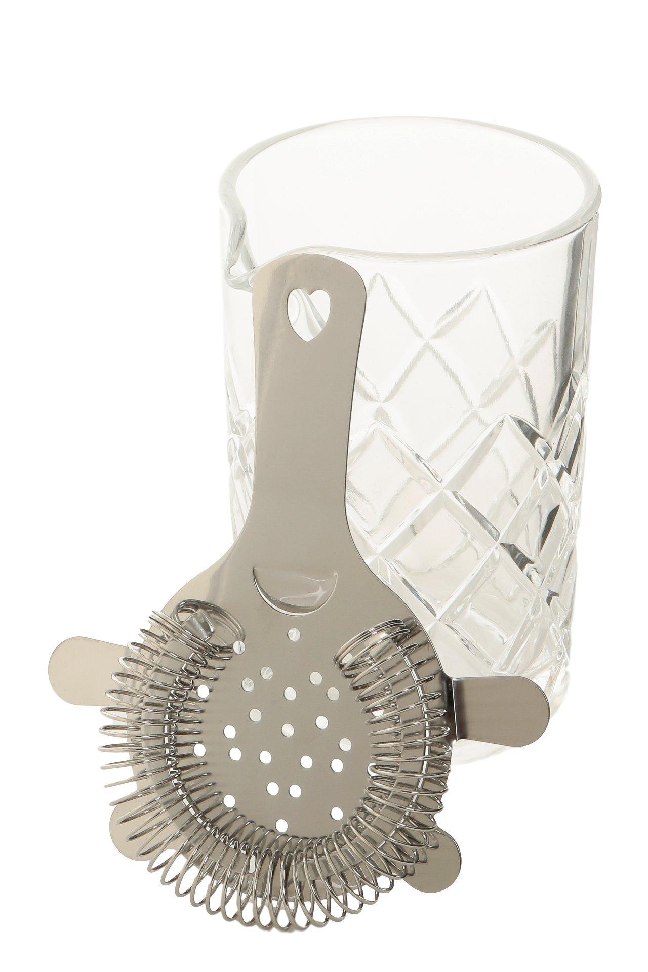 

Mixing glass Yarai 500ml strainer set made in Japan