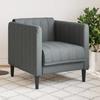 Vidaxl Armchair, Dark Grey, Upholstered In Fabric