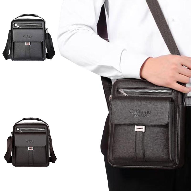Men's Genuine Leather Crossbody Shoulder Bags High Quality Tote Business Man Messenger Bag Leather Bags Fanny Pack