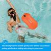 JOTO of Swimming Buoy Waterproof Bag Float Bag Lightweight Buoy Training Float Air Bag [Set 2] - Orange/Magenta