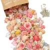 Artificial Small Flowers DIY Kit Mixed Colors 3cm 10cm Random Assortment for Hair Accessories Dress Decor