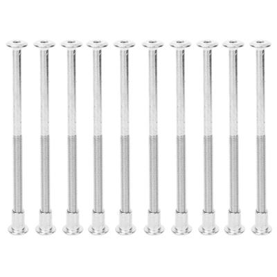 Kit 10 Coppie Vite Dado Esagonale 12mm Nichelato Acciaio al Carbonio Kit Dado Vite M6 x 110