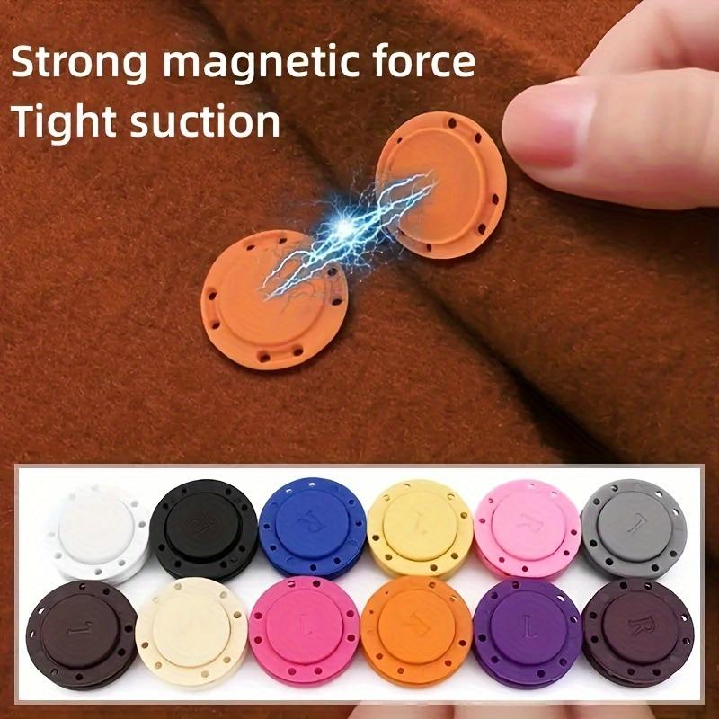3 pairs (6pcs) of magnetic buttons, strong fixed invisible buttons, for clothes and bags, down jackets and coat plastic buttons
