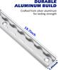 Sistema de amarre de aluminio de 19,7 pulgadas, riel de amarre de aluminio para remolque cerrado, fijación de carga, transferencia de viaje