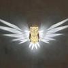 Unique Resins Owl 3D Wall Lamp Art Decors Multipurpose Illuminations Battery Operated Sconce Wall Light for Indoor Space
