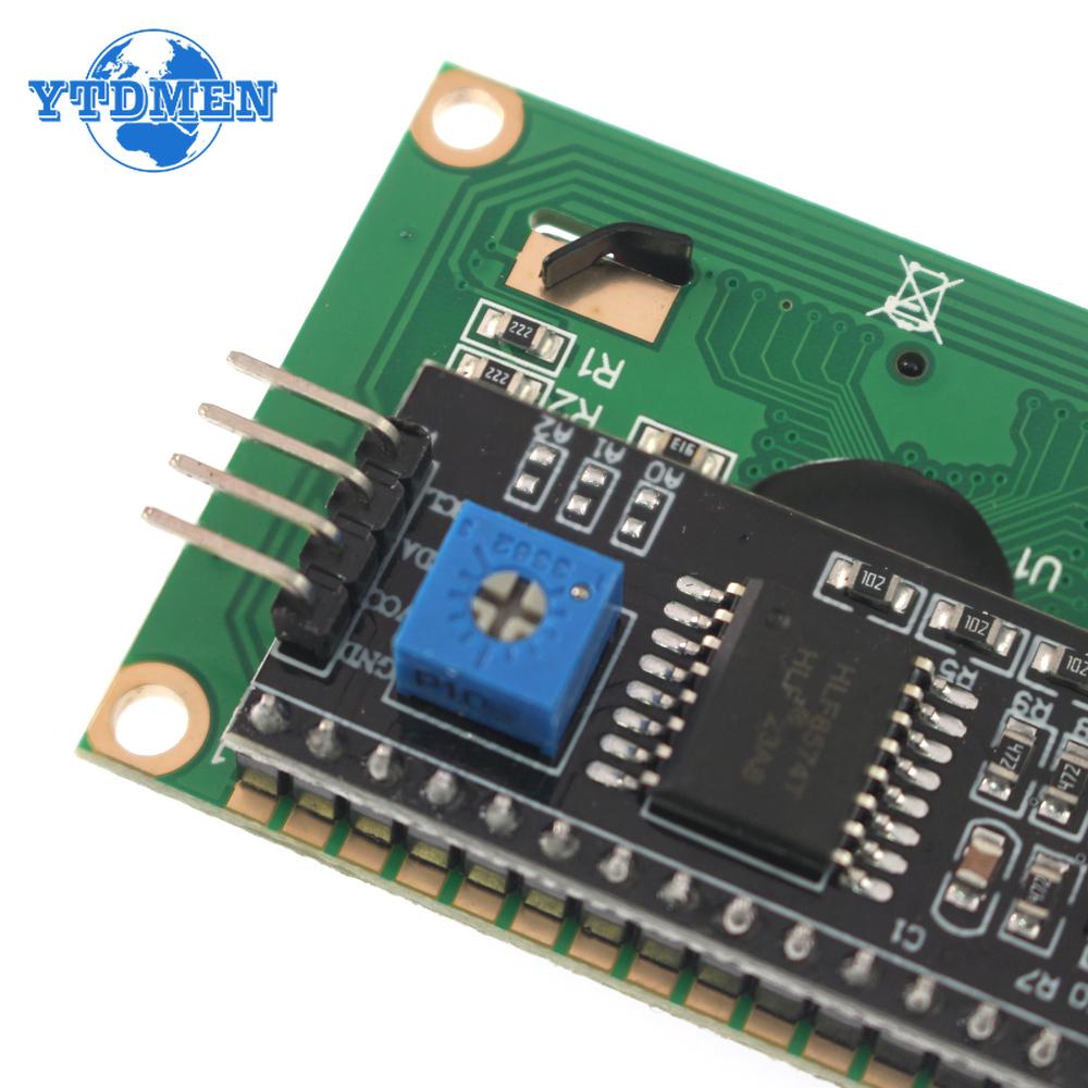 LCD1602 LCD Module Yellow Green Screen IIC/I2C 1602 LCD Display IIC I2C Interface 5V for Arduino