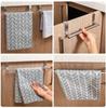 Stainless Steel Towel Rack Over Door Bar Storage Organizer Bathroom Kitchen Cabinet Door Hanging Towel Rack