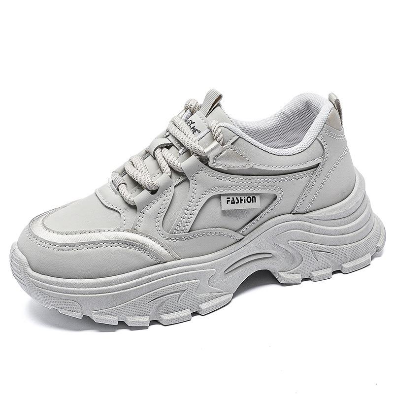 New Dad Shoes Versatile Thick-soled Single Shoes for Students and Sports Casual Shoes
