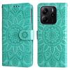 For Xiaomi Redmi Note 14 4G (163.25x76.55x8.16mm) Case Sunflower Imprint Leather Wallet Phone Cover