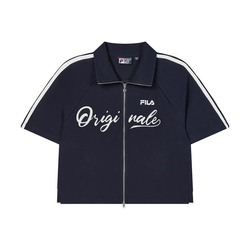 

Fila Модный авангардный повседневный универсальный вязаный свитер женский топ Secret-Mirror-Blue F11W439504FDB XL