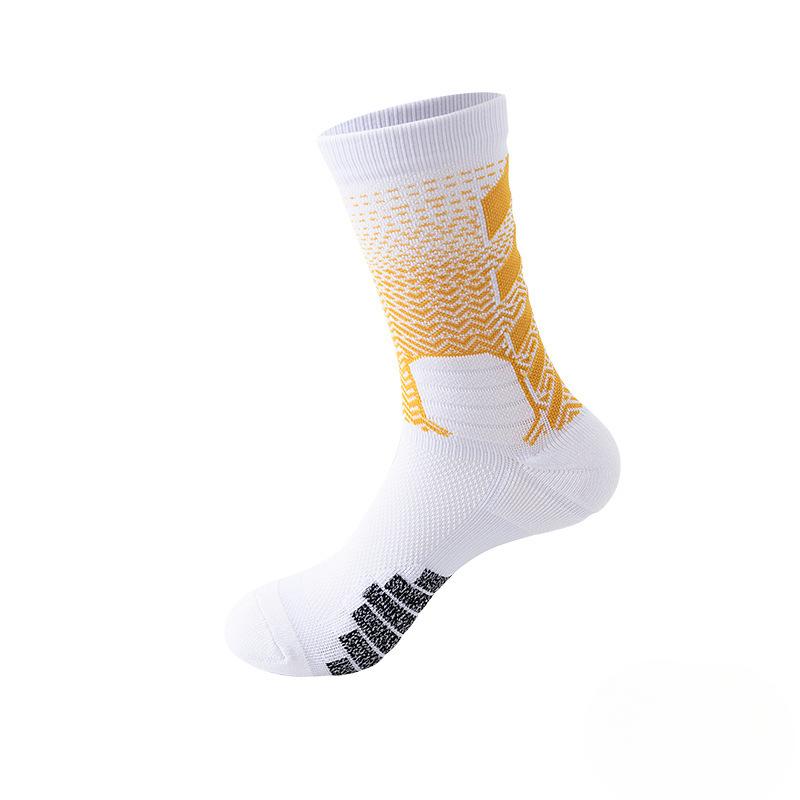 Verlaufende High-Top Court Elite Socken, Verdickte Wettkampf-Umfassende Praktische Sportsocken, Professionelle Basketballsocken