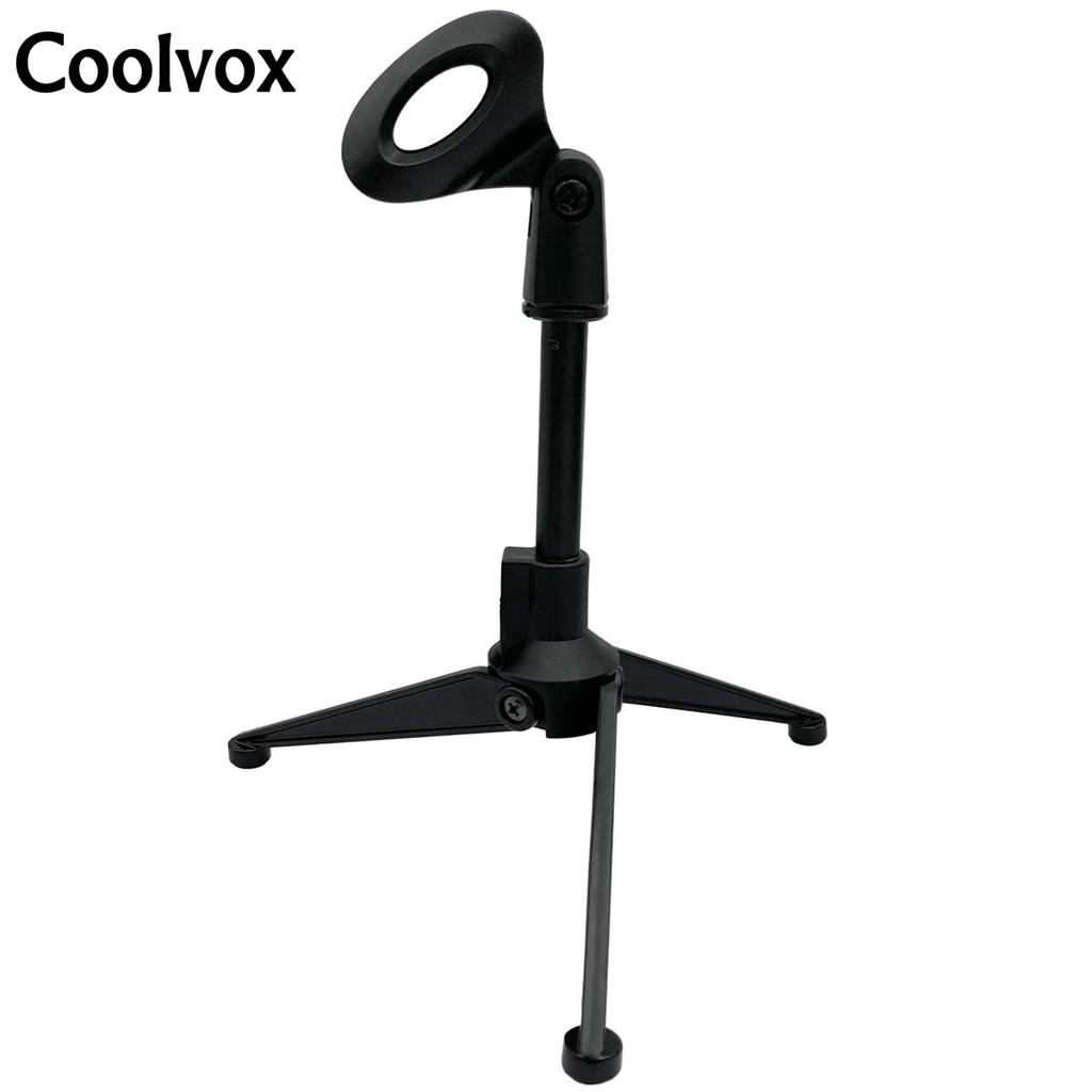Metal Adjustable Desktop Tripod Microphone Stand  Desktop Tripod Folding Microphone Stand Plastic Adjustable For MIC