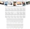 40pcs Indoor Mini Light Clips with Adhesive Strips Clear Wall Clip Fairy Light Finisher Wire Clamp for Hanging Light Decor Cable