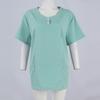 DIY Name Embroidery Customization Women's Uniform Quick-drying Fabric Solid Color V-neck Pocket Short-sleeved Trousers Suit Dry-nurse Work Clothes