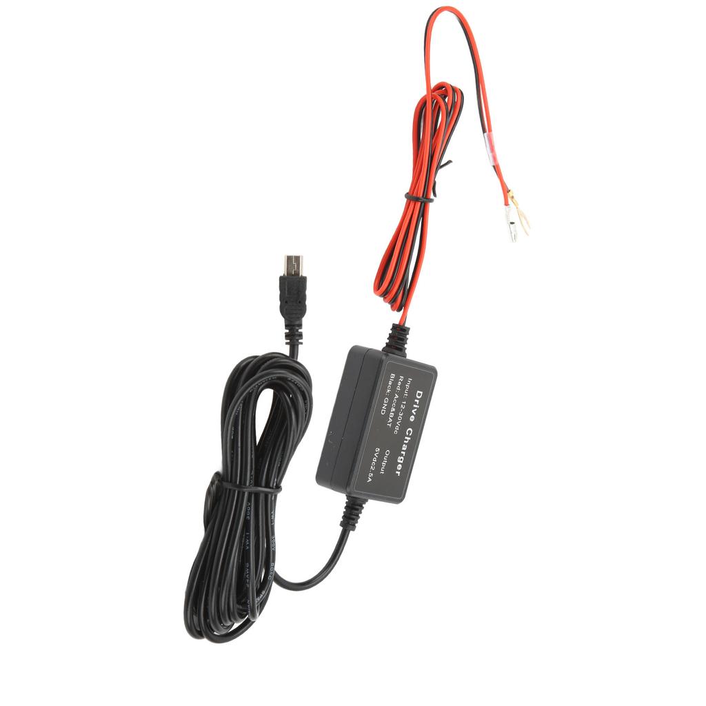 Dashcam Hårdkopplingssats MINI USB-adapter 12V‑30V till 5V Säker för Backspegelkamera GPS-navigator