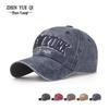Vintage-Waschung Weiche Stoff Entenschnabelmütze: 3D Bestickt, Used Baseballkappe für Herren