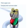 Xinlewei Fast Charging Liquid Silicone Cable for Apple, Huawei, and Type-C Android Devices.
