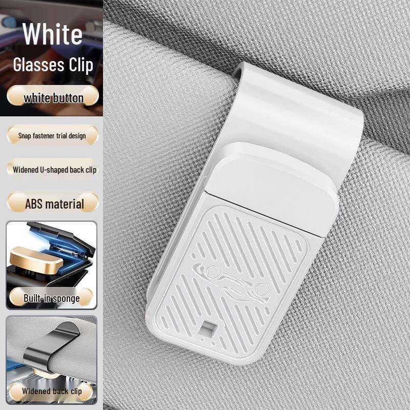 Car Multi-Functional Stainless Steel Sunglasses and Ticket Holder