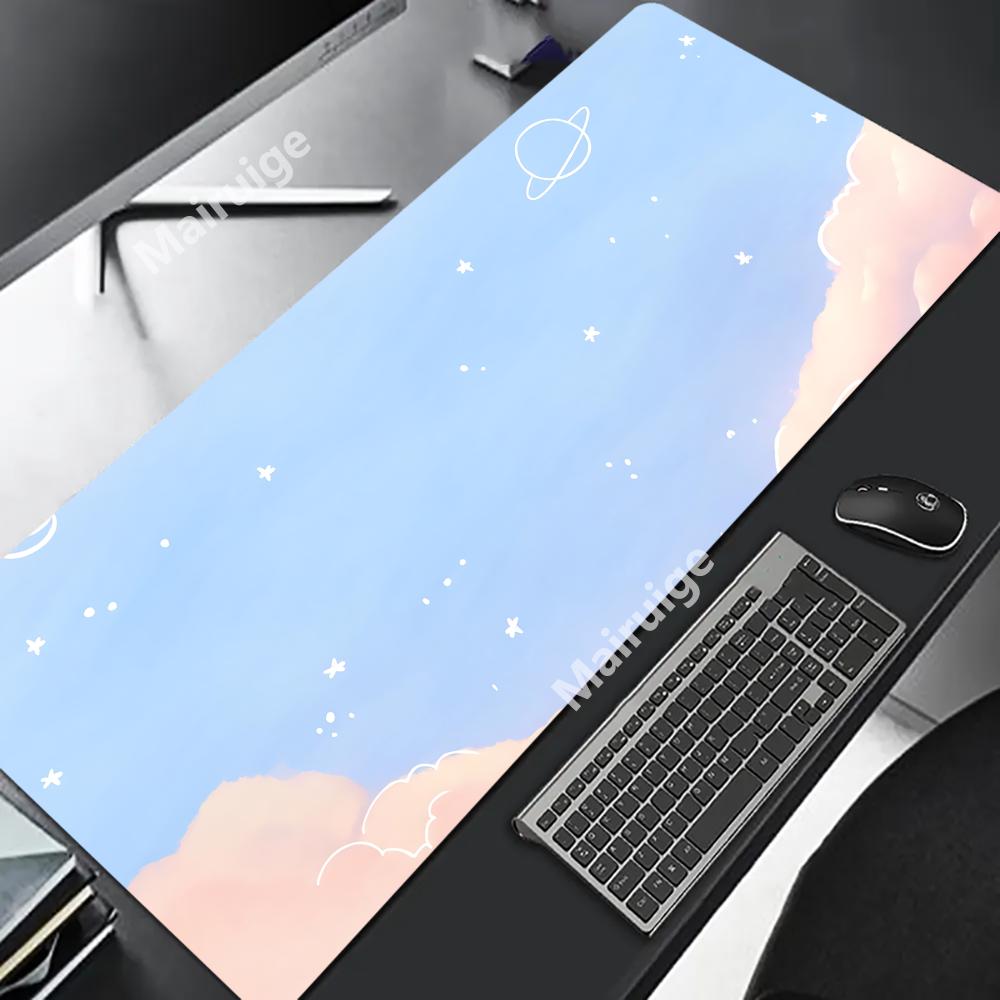 Cute scenery Mouse Pad Large Computer Office Game Table Mats XXL Rubber Anti-slip Gaming Keyboard Mousepads Long Desk Pads