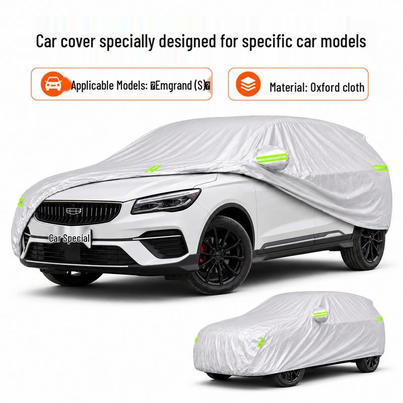 Emgrand S Car Cover: Waterproof, Sun-Protected, All-Season Oxford Cloth.