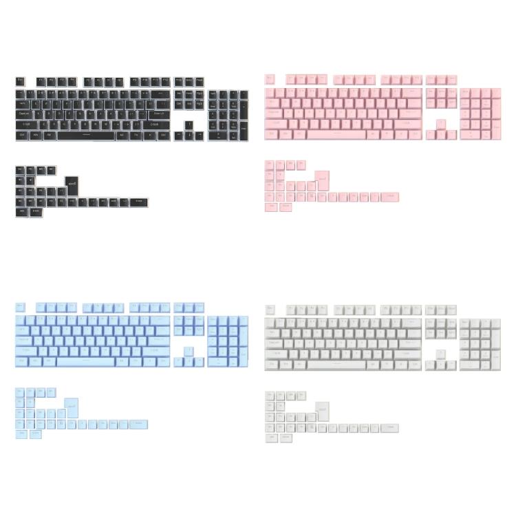 130Keys PBT Keycap Pudding OEM Profile Backlit for RGB Mechanical Keyboard