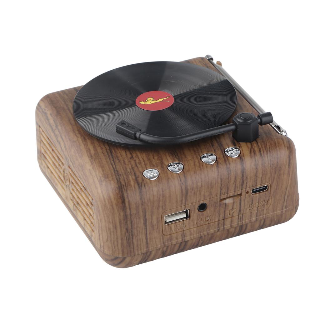 Mini Retro Vinyl Record Player Speaker Wireless Bluetooth High Definition Subwoofer Voice Box