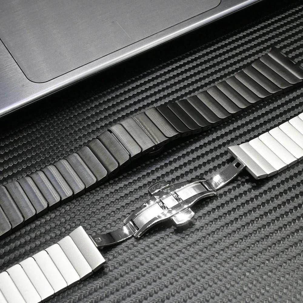 22mm Link Bracelet For Huawei Watch 4 Pro GT3Pro GT4 46mm Luxury Stainless Steel Band For For Amazfit GTR 47mm Alloy Metal Strap