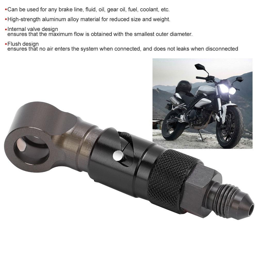 Aluminum Alloy Brake Hose Adapter Curved Brake Line Fitting  Motorcycle Brake Hose Upgrade Mod