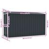 Vidaxl Garden Shed, Wall-Mounted, Anthracite, 118X288X178 Cm