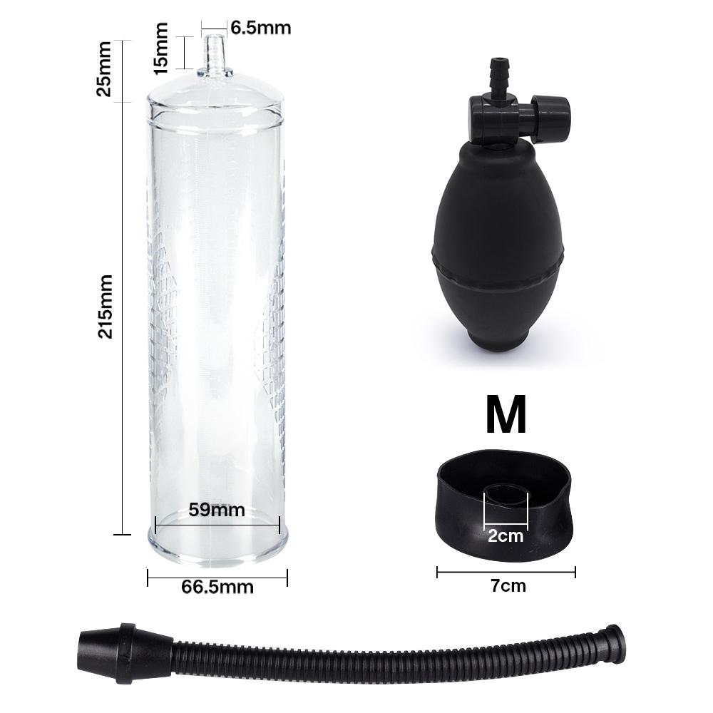 Manual Penis Pump Enlargement Vacuum Dick Extender Men Sex Toy Increase Length Enlarger Male Train Erotic Adult Sexy Product 18+