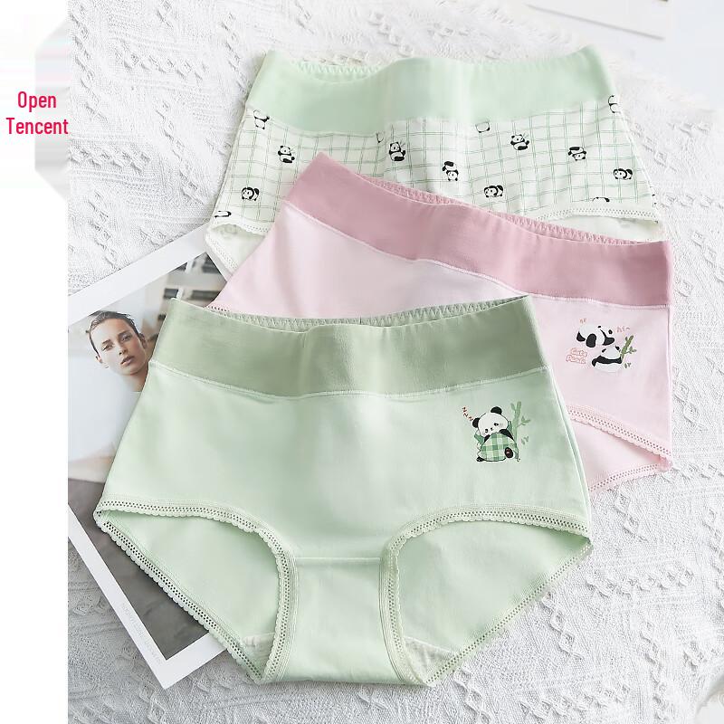 Fenteng Women s High-Waist Cotton Briefs L