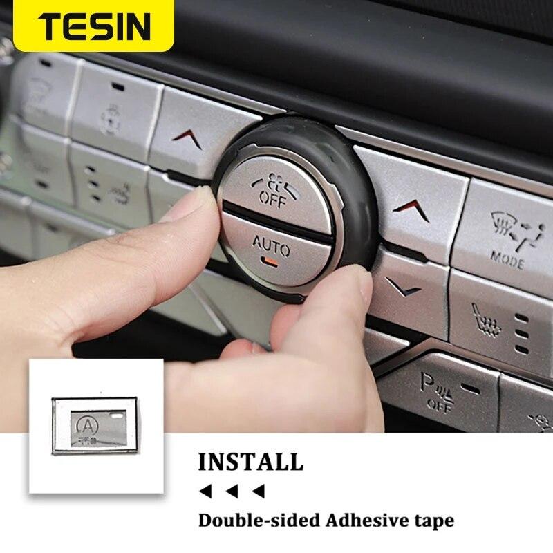 Auto Mittelkonsole Knopf Dekor Abdeckung Aufkleber für Jeep Wrangler JL Gladiator JT 2018 Zubehör