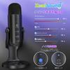 ZealSound USB Microphone, Condenser Microphone, PC Microphone, Unidirectional, Noise Reduction, Echo Function, for Conferences, Gaming, Live Streaming